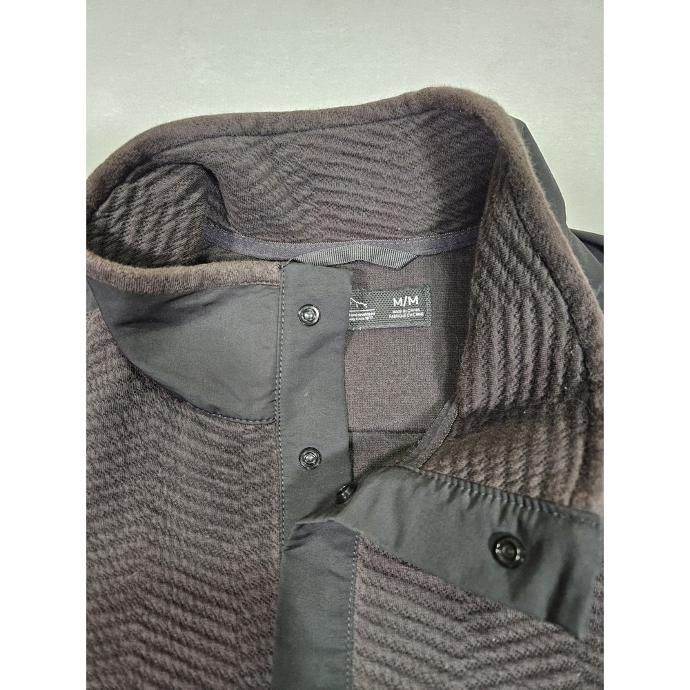 Helly Hansen Sweater Sz Medium Black Lillo Pullover Quilted Snap Long Sleeve - Picture 4 of 8